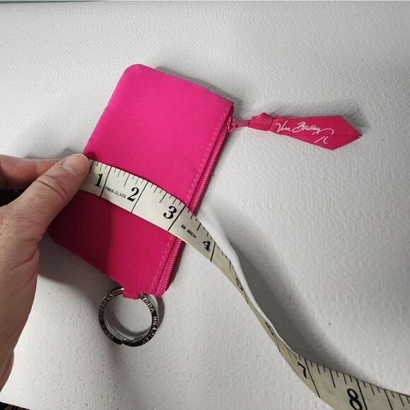 Vera Bradley Zip ID Case Coin Purse Keychain ID Badge - Picture 6 of 6